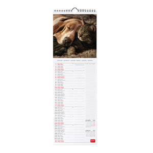 Legami - Beste Freunde 2027 Wandkalender - 16 x 49 cm