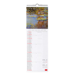 Legami - Monet 2027 Wandkalender - 16 x 49 cm