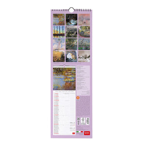 Legami - Monet 2027 Wandkalender - 16 x 49 cm