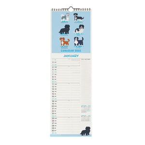 Legami - Dogs World 2027 Wall Takvim - 16 x 49 cm
