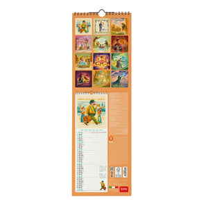 Legami - Buchliebhaber 2027 Wandkalender - 16 x 49 cm