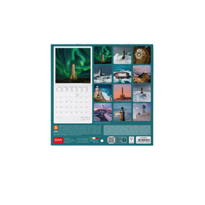 Legami - Lighthouses World 2027 Wall Takvim - 18 x 18 cm