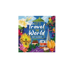Legami - Let's Seyahat World 2027 Wall Takvim - 18 x 18 cm