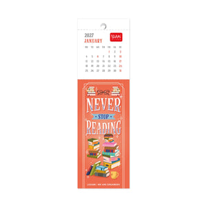 Legami - Bücherliebhaber 2027 Lesezeichen Kalender - 5,5 x 18 cm