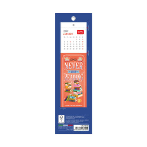 Legami - Bücherliebhaber 2027 Lesezeichen Kalender - 5,5 x 18 cm