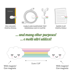 Legami - Rainbow Magnetic Clip - Magnetclip