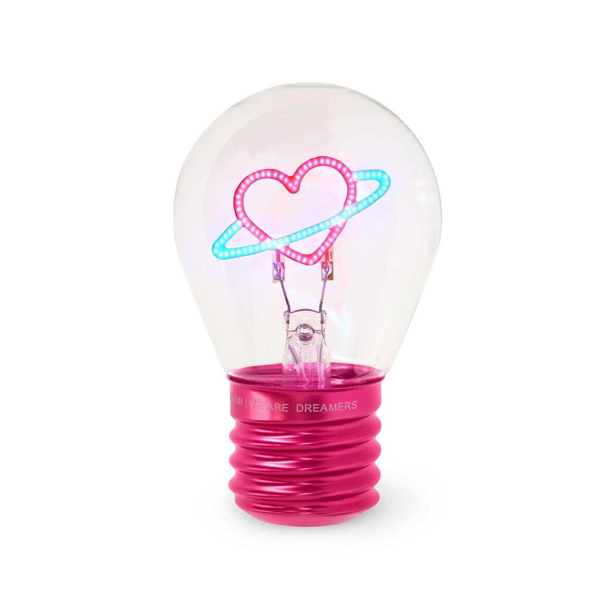 Legami - Dekorative glühbirnenförmige Tischlampe - Herz - Bulb Fiction