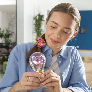 Legami - Dekoratif Lightbulb-Shaped Table Lamp - Kitty - Bulb Fiction