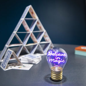 Legami - Dekoratif Lightbulb-Shaped Table Lamp - Believe in Sihir - Bulb Fiction