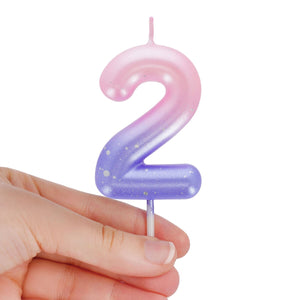 Legami - Pink Doğum Günü Cake Candle - 2 - Mutlu Doğum Günü Candle