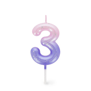 Legami - Pink Geburtstagstorte Kerze - 3 - Happy Birthday Kerze
