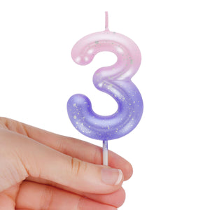 Legami - Pink Geburtstagstorte Kerze - 3 - Happy Birthday Kerze