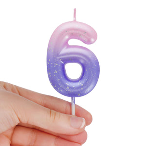 Legami - Pink Doğum Günü Cake Candle - 6 - Mutlu Doğum Günü Candle