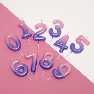 Legami - Pink Doğum Günü Cake Candle - 6 - Mutlu Doğum Günü Candle