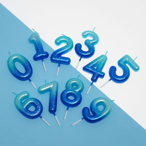 Legami - Blue Doğum Günü Cake Candle - 3 - Mutlu Doğum Günü Candle