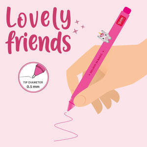 Legami - Stift mit "Believe in Magie" Einhorn Tierfigur - Süße Freunde