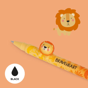 Legami - Stift mit "King" Löwe Tierfigur - Niedliche Freunde