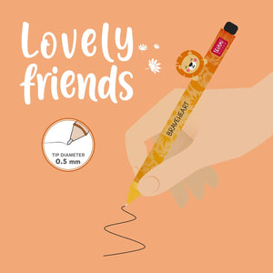 Legami - Stift mit "King" Löwe Tierfigur - Niedliche Freunde