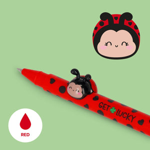 Legami - Stift mit "Glück bringen" Marienkäfer Tierfigur - Süße Freunde
