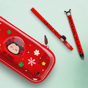 Legami - Stift mit "Glück bringen" Marienkäfer Tierfigur - Süße Freunde