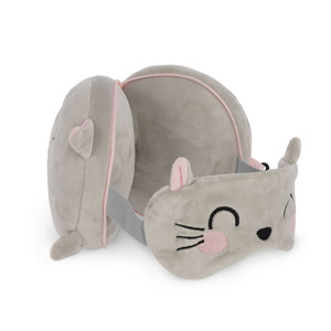 Legami - Kitty Reisekissen mit Schlafmaske - Mein Reisebegleiter