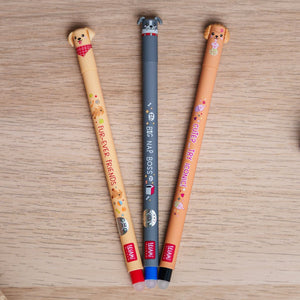 Legami - 3er-Set Erasable Pens - Fur-ever Freunde