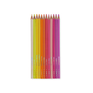 Legami - Set mit 12 Farben Buntstifte in Sonnenuntergangspalette - Lebe bunt