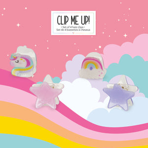 Legami - 4'lü Seti Tek Boynuzlu At Mini Hair Clips - Clip me up!