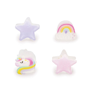 Legami - 4'lü Seti Tek Boynuzlu At Mini Hair Clips - Clip me up!