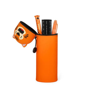 Legami - Tiger "Grrreat Adventures" 2-in-1 Silikon-Federmäppchen - Kawaii