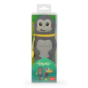 Legami - Gorilla "Wild but Kind" 2-in-1 Silikon Stiftebox - Kawaii