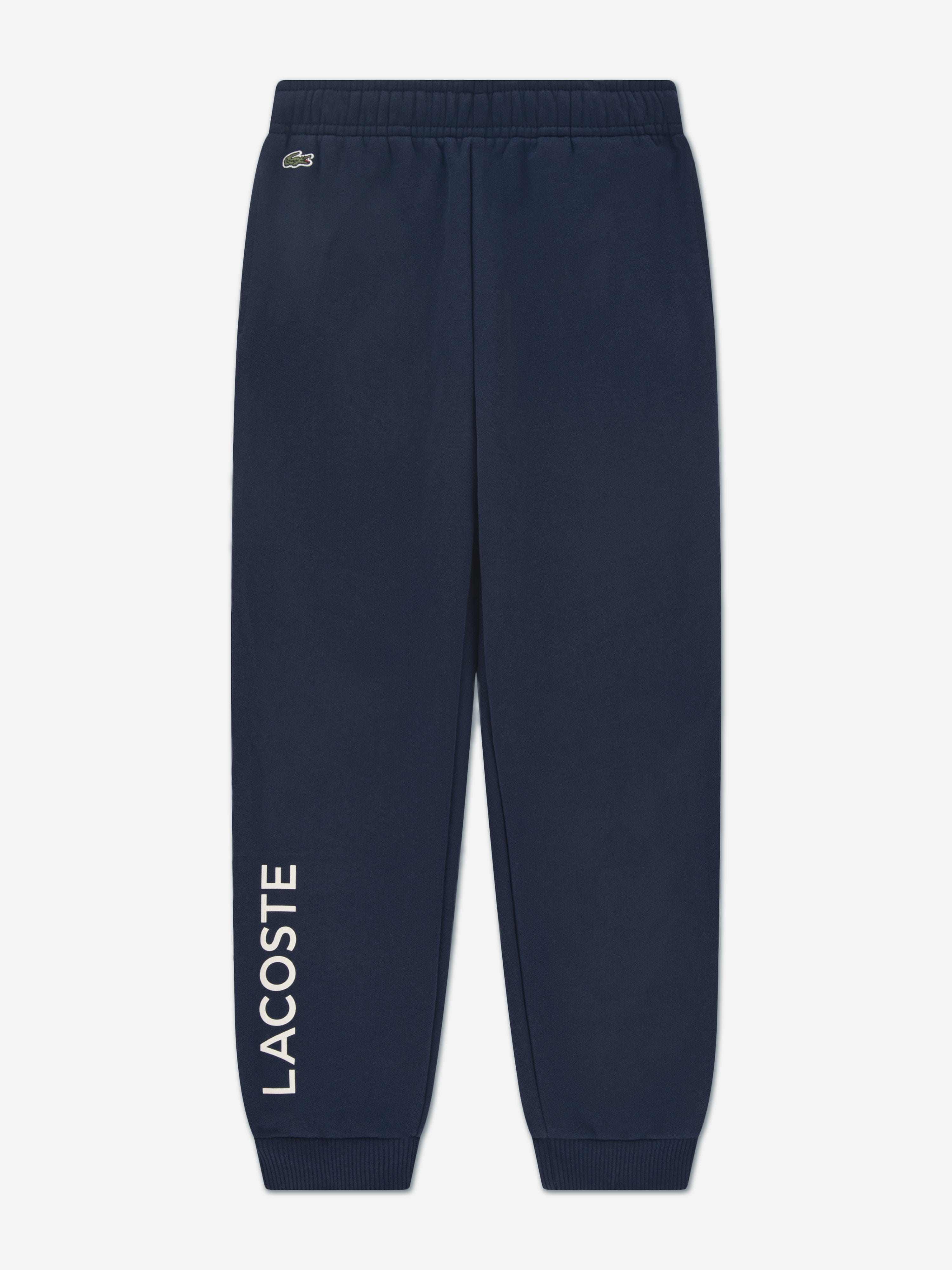 Lacoste Boys Wordmark Joggers in Navy