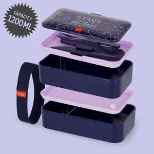 Legami - 1200 ml Bento Lunchbox - Stars - Bento Lunchbox