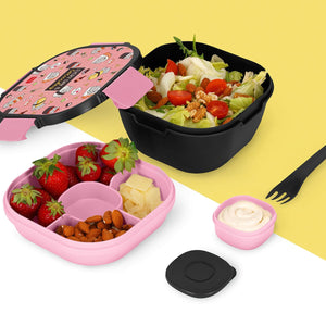 Legami - 1700 ml Bento Lunchbox - Sushi Cat - Bento Lunchbox