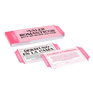 Legami - Kitap 24 Romantic Vouchers - Spanish - Gift Vouchers