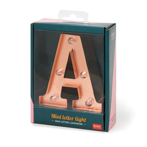 Legami - Rose Gold Işıklı Dekoratif Harf - A - Mini Dekoratif Light