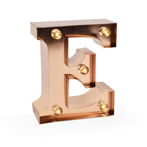 Legami - Roségold Leuchtende Dekorative Buchstabe - E - Mini Dekorative Light