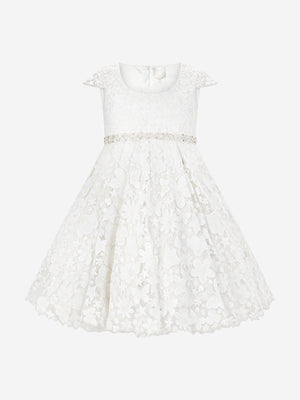 Maison Ava Girls Ariel Occasion Dress in Ivory