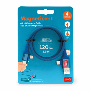 Legami - Magnetic 4-in-1 Charging ve Synchronisation Cable - Magneticent