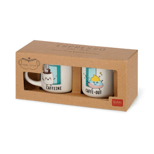Legami - 2er Set Kaffeetassen - Poo - Espresso Zwei