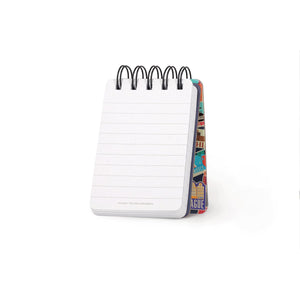Legami - Lined Defter ile Illustrated Hard Kılıf - Seyahat Stickers - Jotter - Spiral-Bound