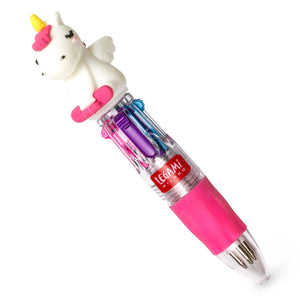 Legami - Mini 4-Farben Kugelschreiber - Einhorn - Mini Zauber Regenbogen