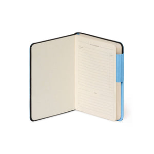 Legami - Lined Notizbuch mit monochromem Softcover - Retro Blau - Mein Notizbuch