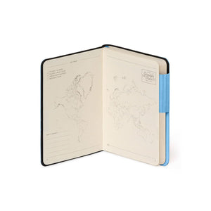 Legami - Lined Notizbuch mit monochromem Softcover - Retro Blau - Mein Notizbuch