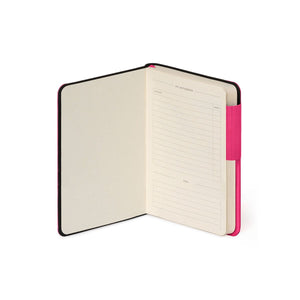 Legami - Liniert Notizbuch mit monochromem Softcover - Himbeere - Mein Notizbuch