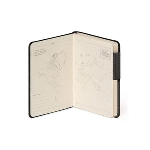 Legami - Liniert Notizbuch mit monochromem Softcover - Tiefgraphit - Mein Notizbuch