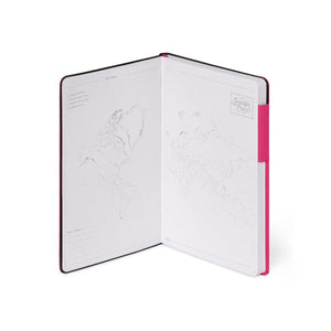 Legami - Dotted Defter ile Monochrome Yumuşak Kılıf - Raspberry - My Defter