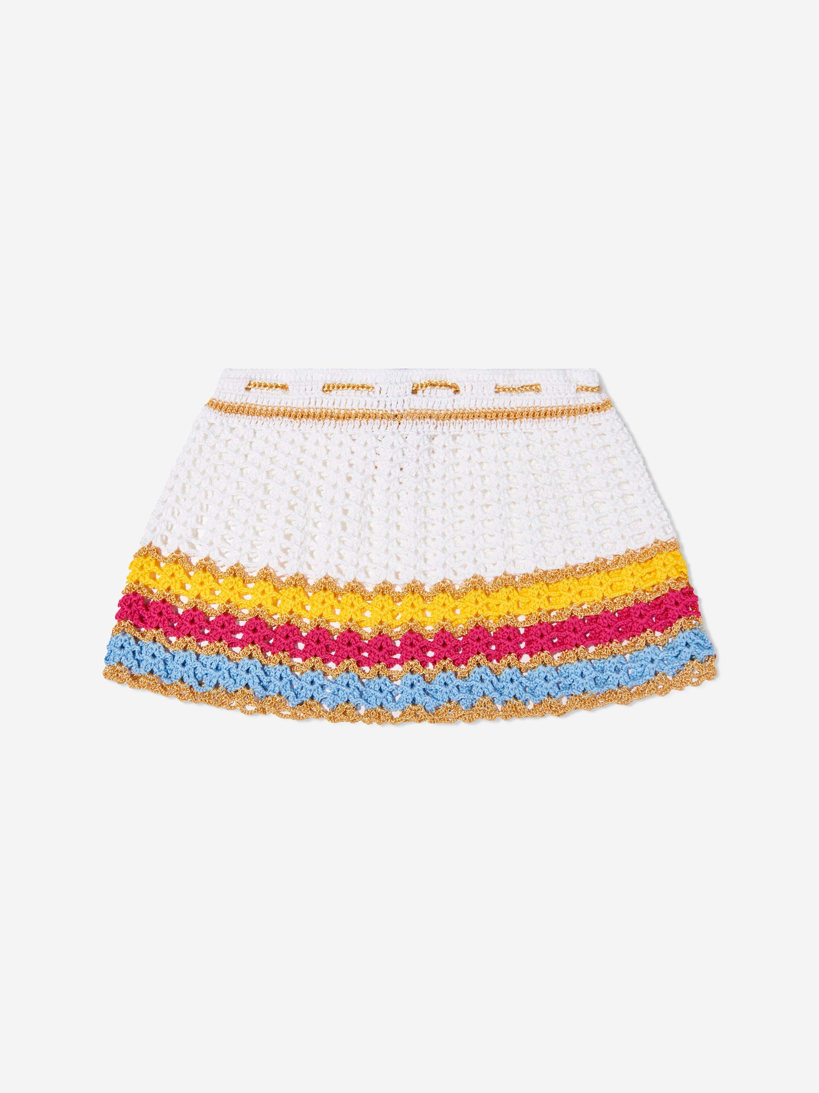 Nessi Byrd Girls Cerys Skirt in White