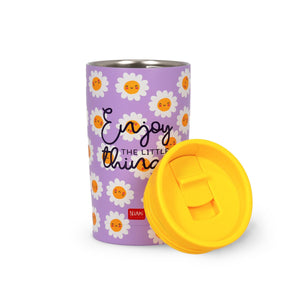 Legami - 275 ml Vakuum Tumbler - Daisy - Heiß und Kalt
