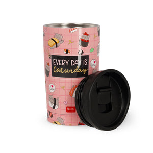 Legami - 275 ml Vakum Tumbler - Sushi Cat - Sıcak ve Soğuk